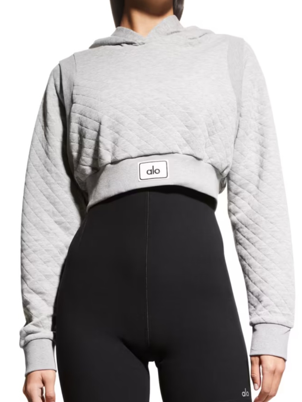 Alo yoga arena quilted boxing crop